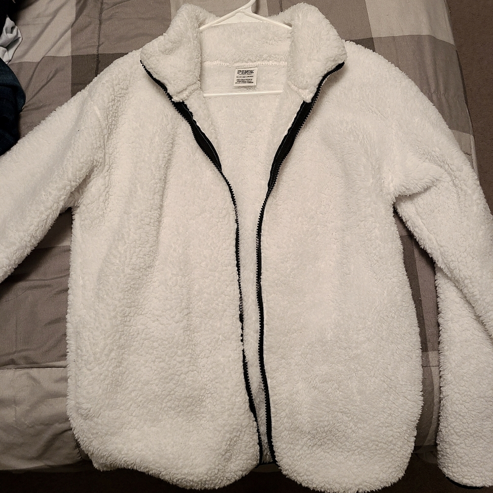 Victorias Secret Pink Sherpa Zip Up